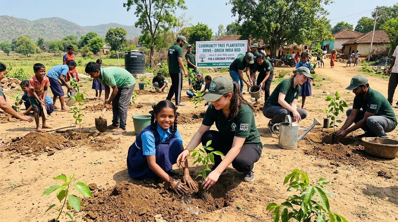 Green India Campaign â€” Tree Plantation & Eco-Restoration